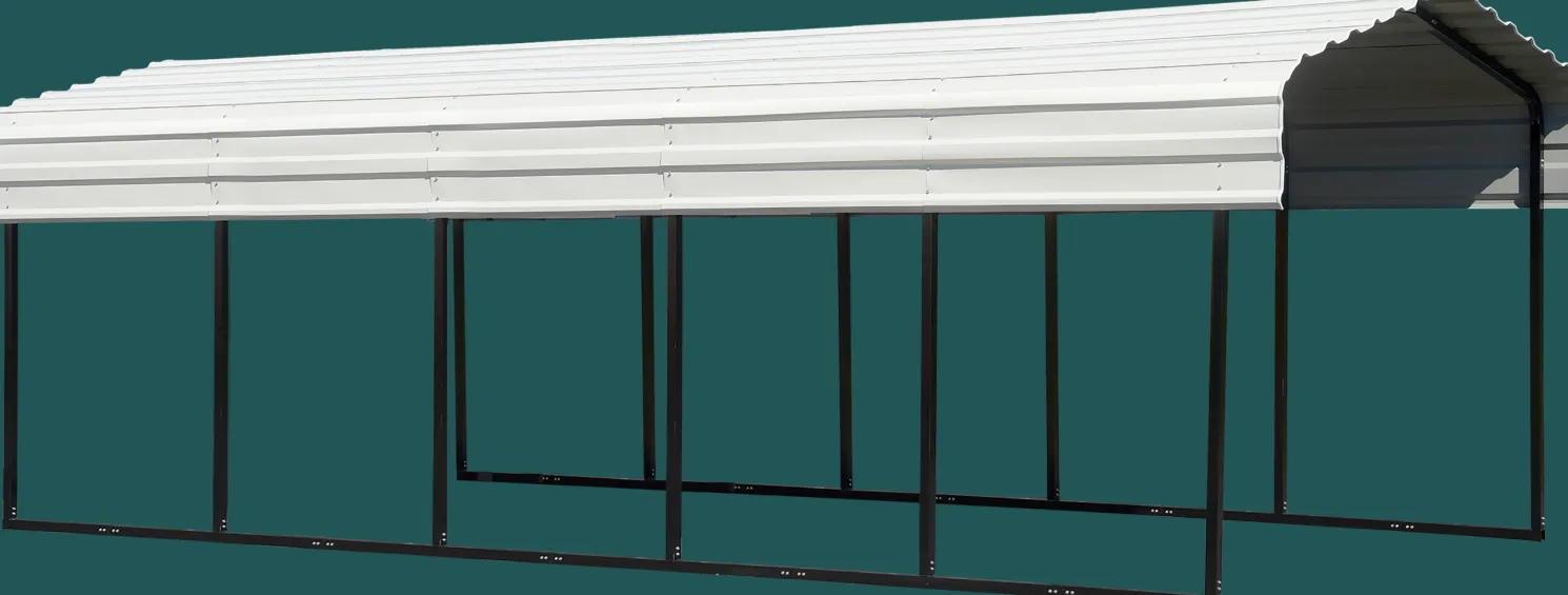 Arrow 10 x 24 x 7 ft Eggshell Carport