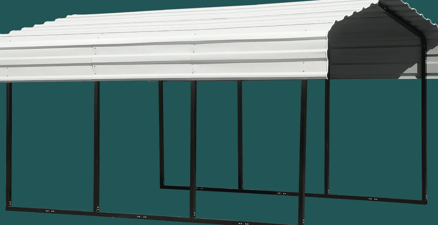 Arrow 10 x 15 x 7 ft Eggshell Carport