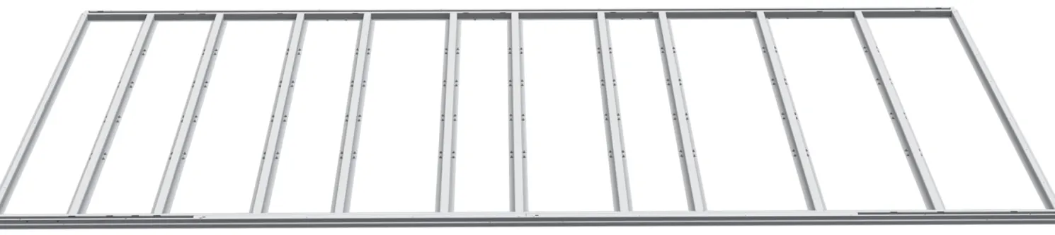 Arrow 13.85 x 13.75 x 0.083 ft Grey Floor Frame Kit for Arrow Elite 12 x 12, 12 x 14, and 14 x 12 ft Sheds