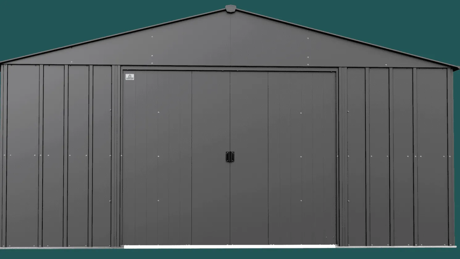 Arrow Classic 14 x 14 x 7 ft Charcoal Steel Storage Shed
