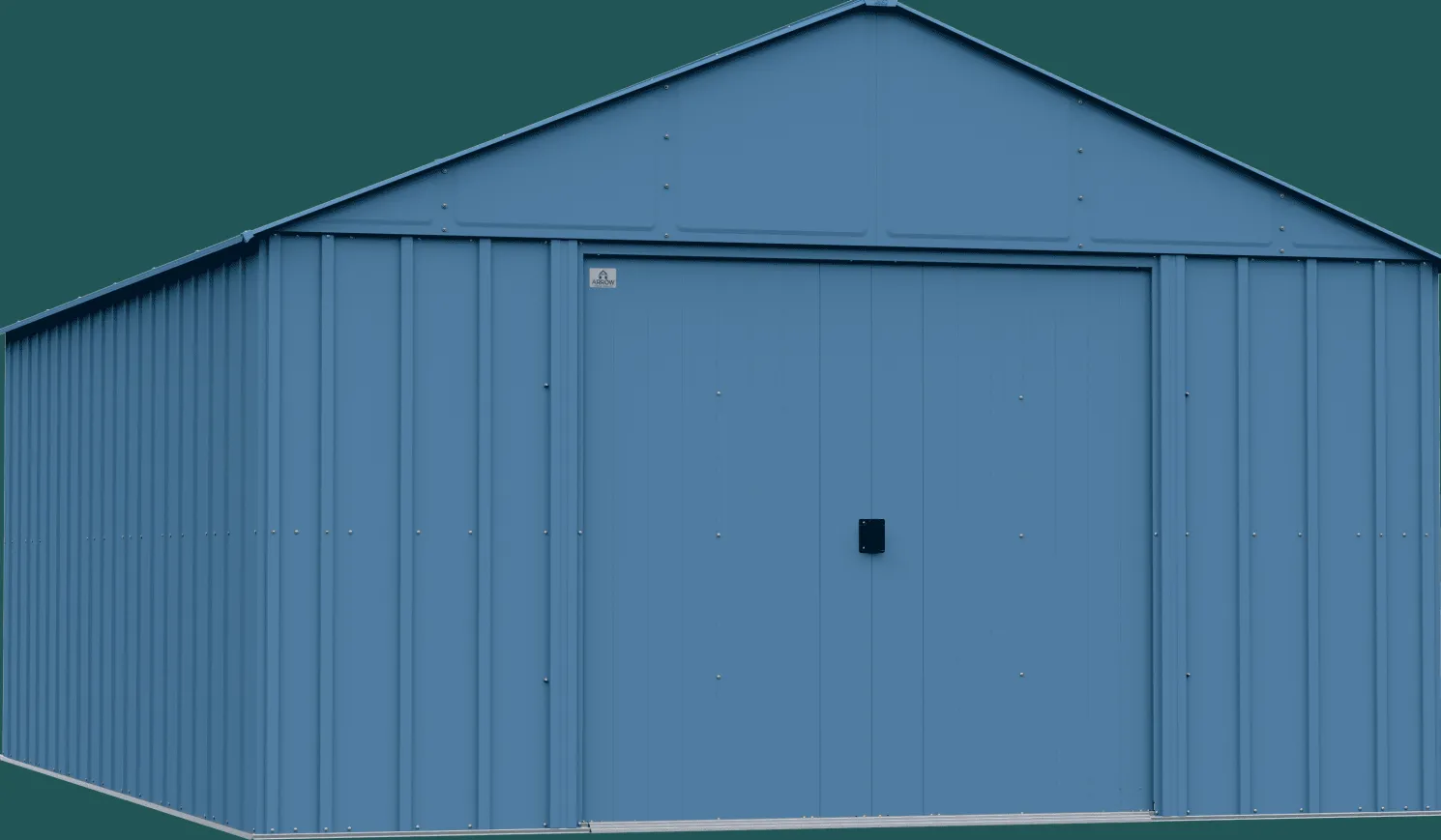 Arrow Classic 12 x 17 x 8 ft Blue Grey Steel Storage Shed