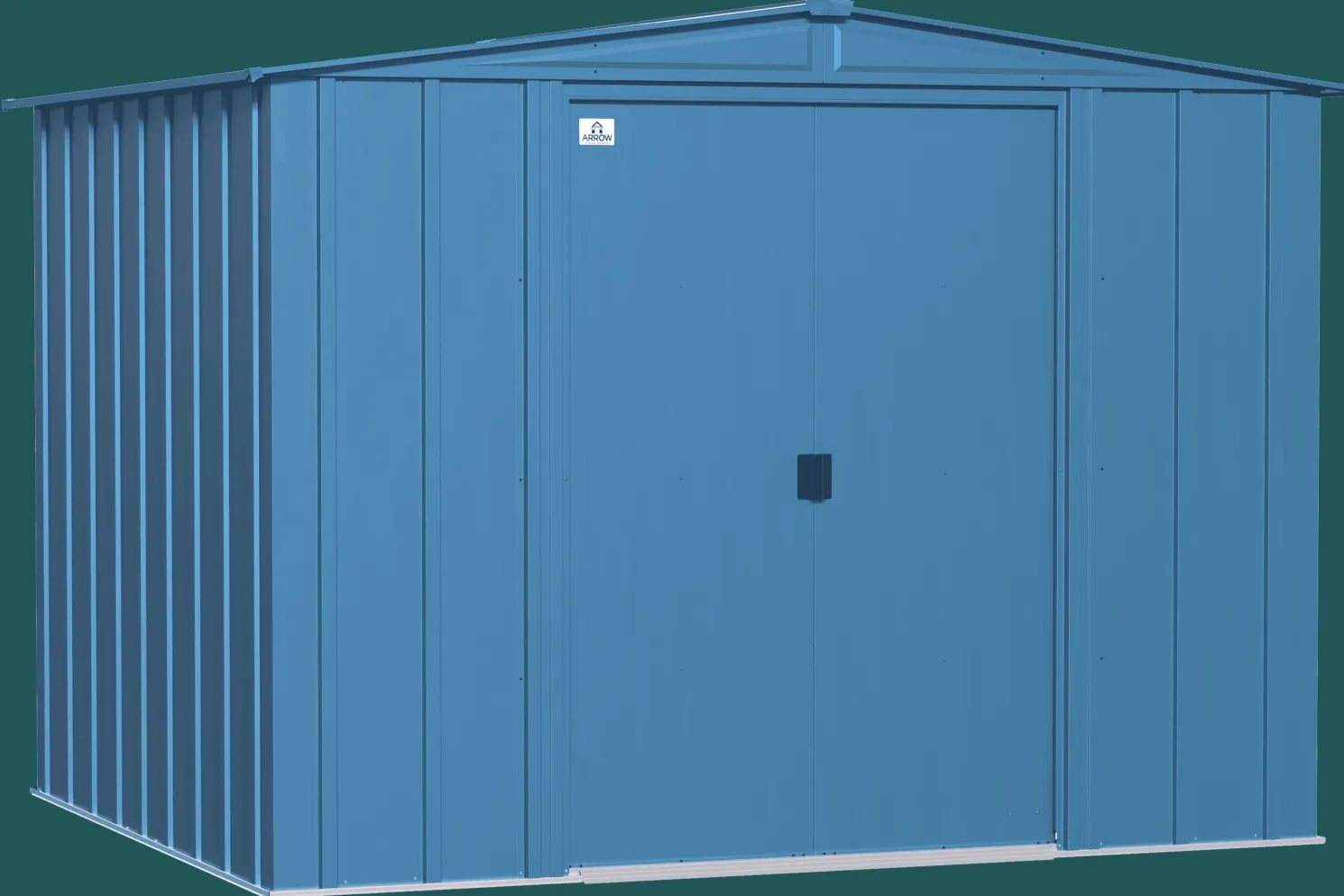 Arrow Classic Steel Storage Shed, 8x7, Blue Grey