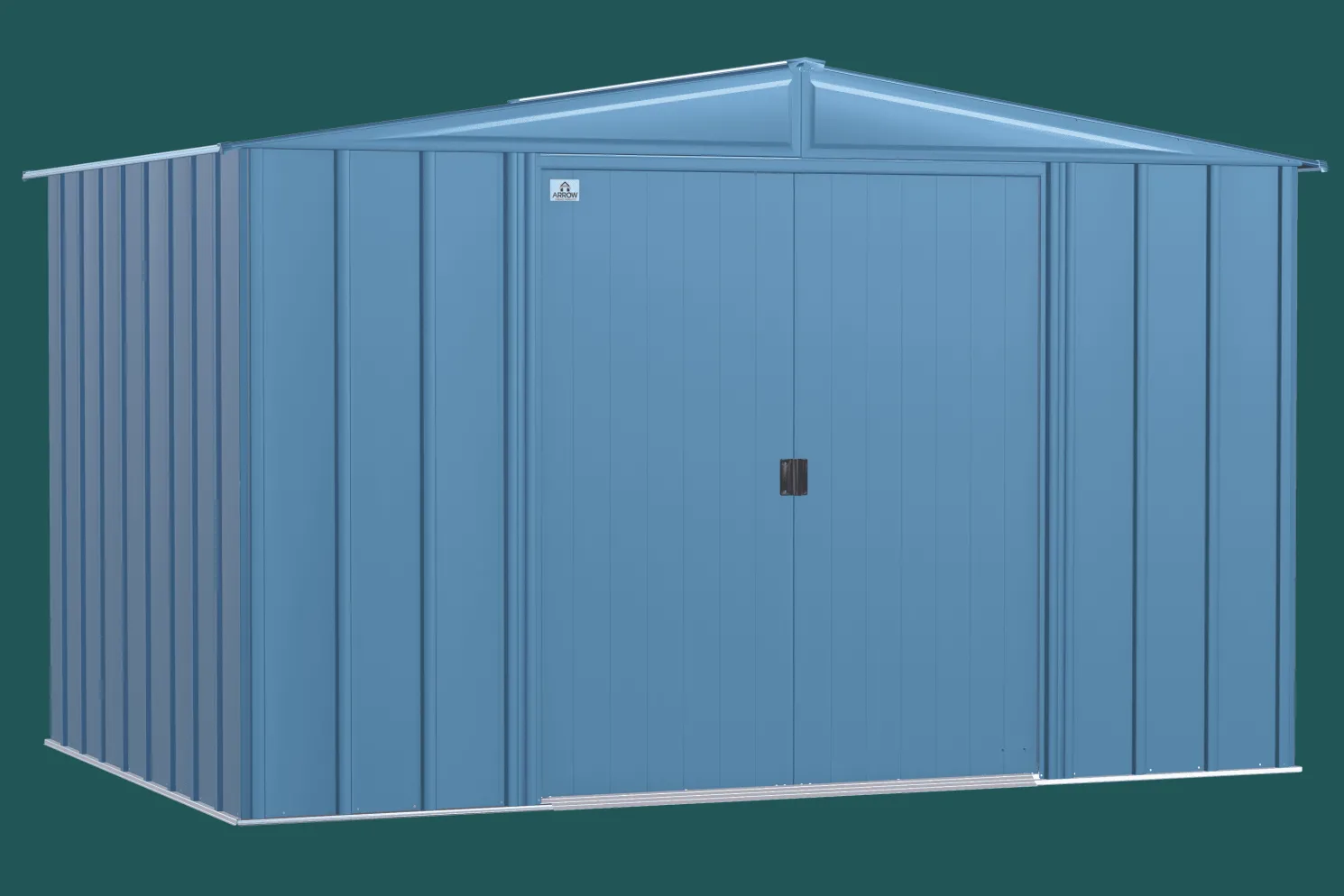 Arrow Classic Steel Storage Shed, 10X7, Blue Grey