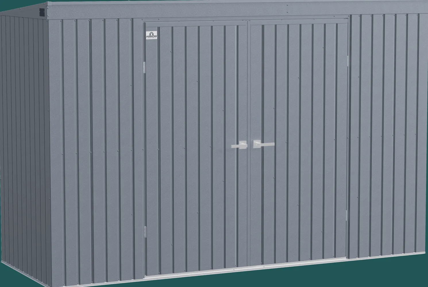 Arrow Elite 10 x 4 x 6 ft Anthracite Steel Storage Shed