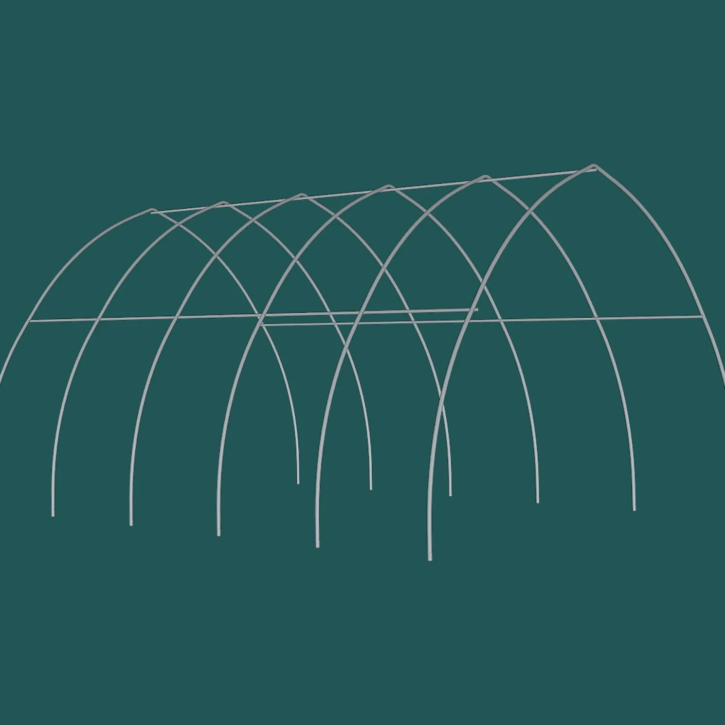 High Tunnel Greenhouse, Frame Only