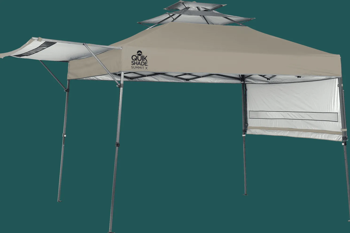 Summit X Pop-Up Canopy Tent with Awning
